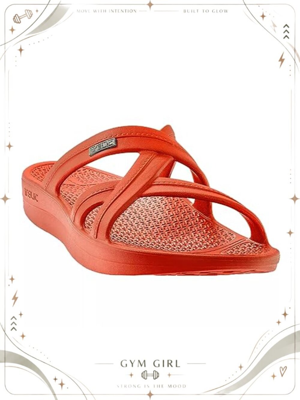 Women's Cross-Strap Slide Sandals Arch Support Waterproof Comfort